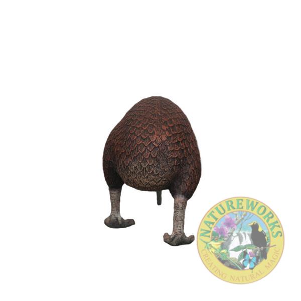 Natureworks Australia Kiwi Bird statueY.3114- New Zealand National Icon- standing pose - rear view