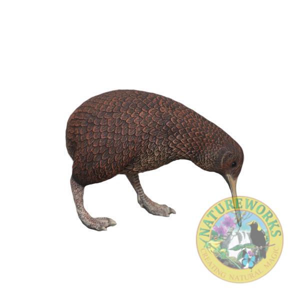 Natureworks Australia Kiwi Bird statueY.3114- New Zealand National Icon- standing pose - side view - right