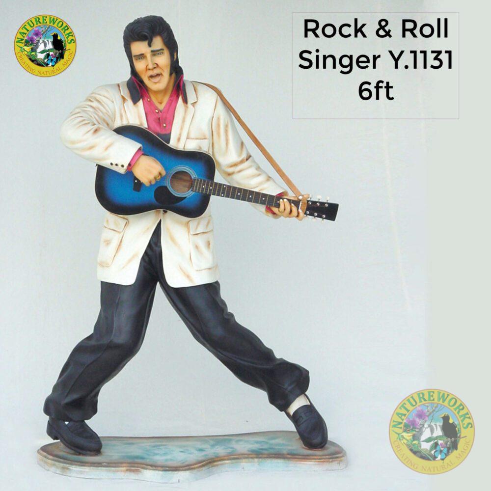 Natureworks Australia Rock & roll Singer - 6ft - Y.1131 with Guitar