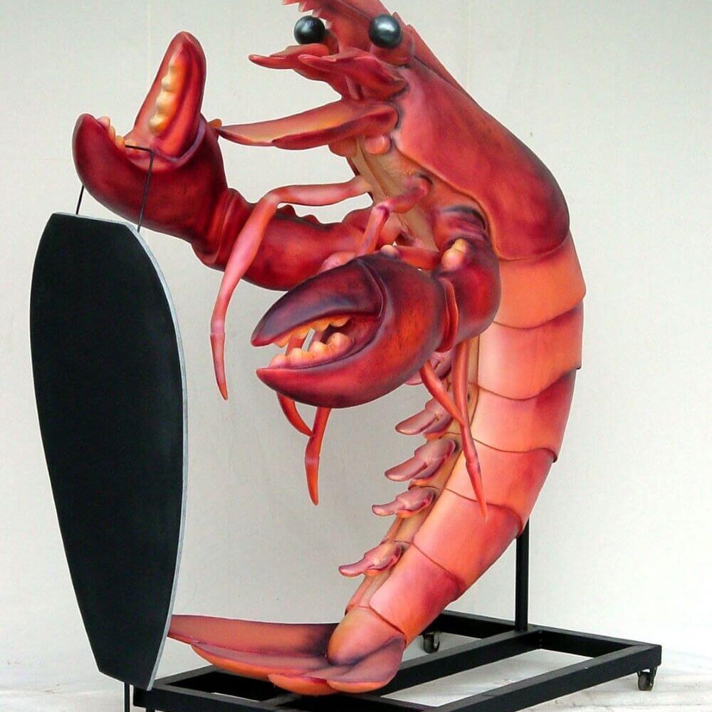 Lobster With Menu Board - 6ft