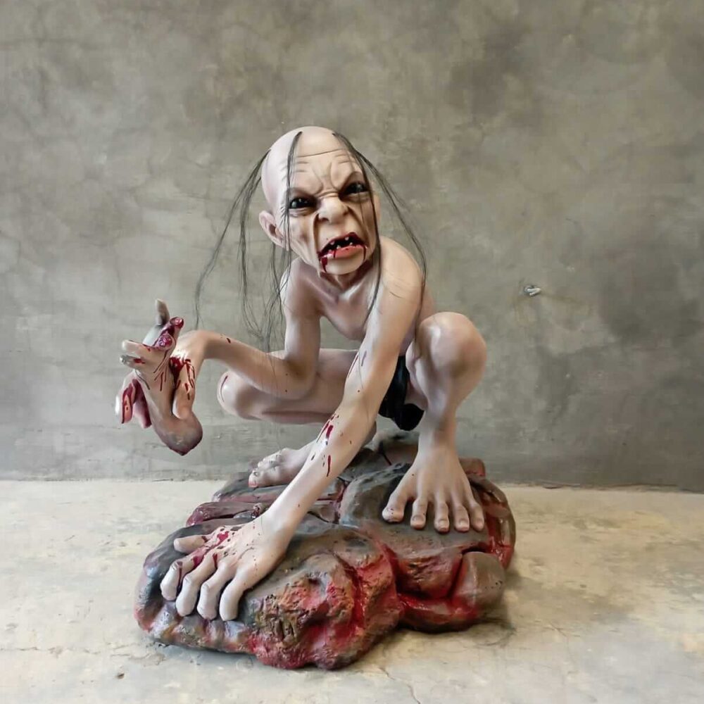 Scary Creature With Bloody Hands