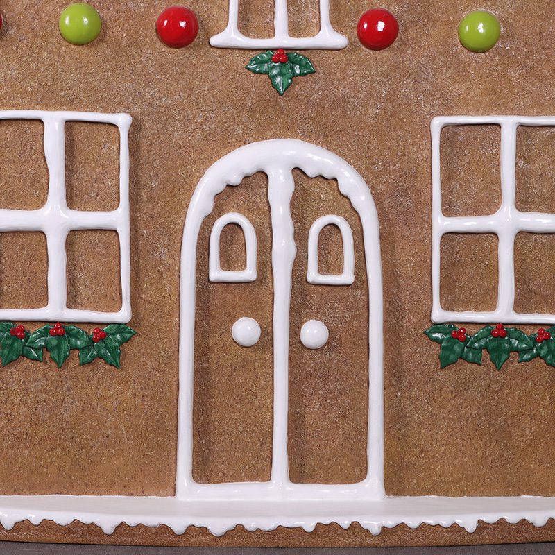 Natureworks Australia Gingerbread House Front Panel - 230085 - showing front door of house and close up detail