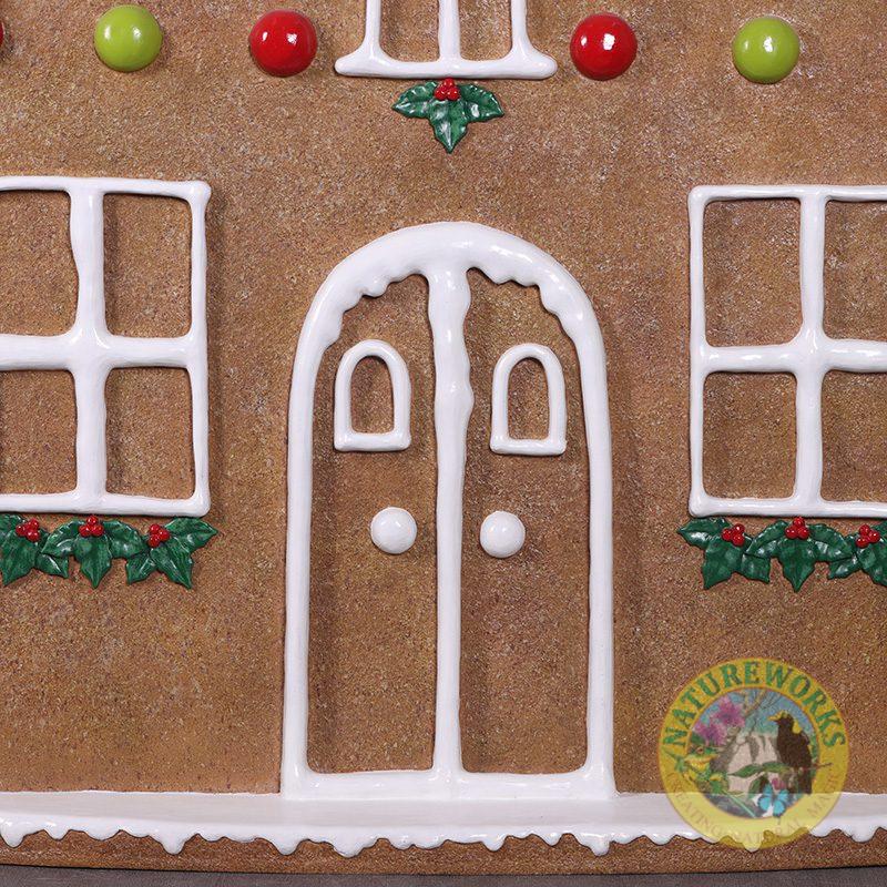Natureworks Australia Gingerbread House Front Panel - 230085 - showing front door of house and close up detail