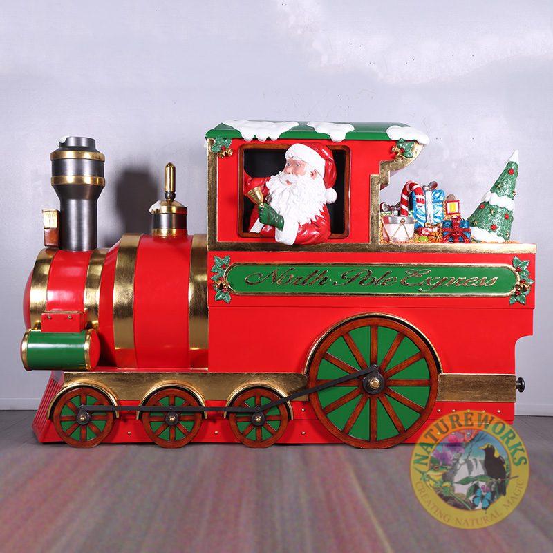 Natureworks Australia Christmas Train - "North Pole Express - 230090 - Showing side view with Santa and Toys
