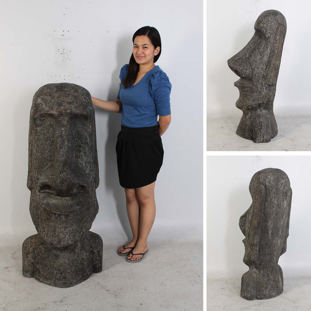 Easter Island Moai Head-6ft Sculptures In Australia
