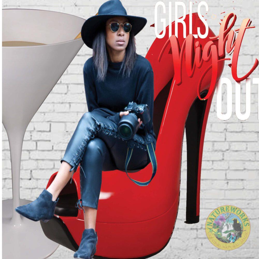 Natureworks Australia Stilleto Shoe - 5ft - Bright Red - Visual merchandising prop or window display - showing angle view- 170231 - girls night out