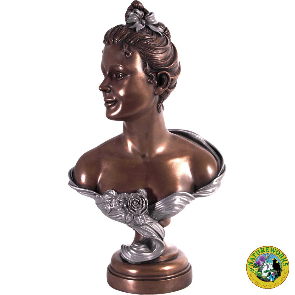 French Rose Bust- Bronze & Aluminium