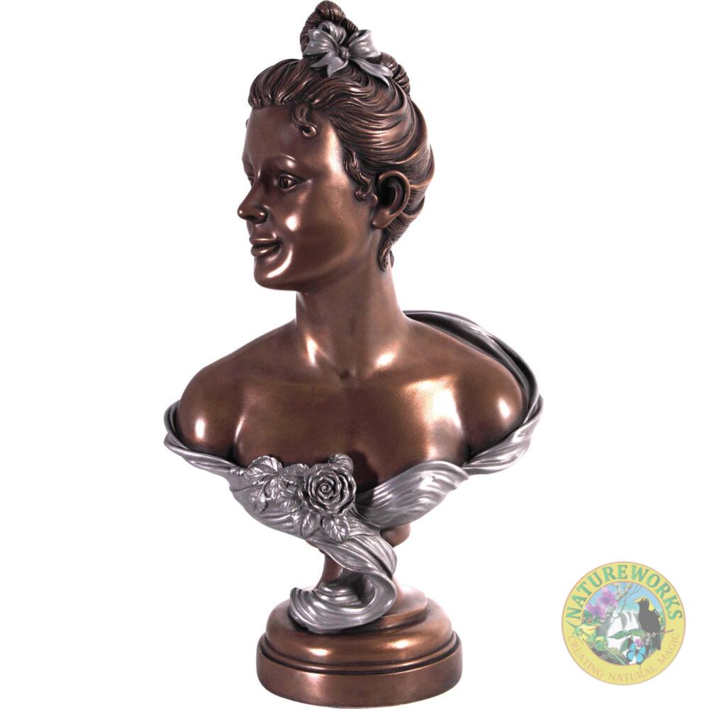 French Rose Bust- Bronze & Aluminium
