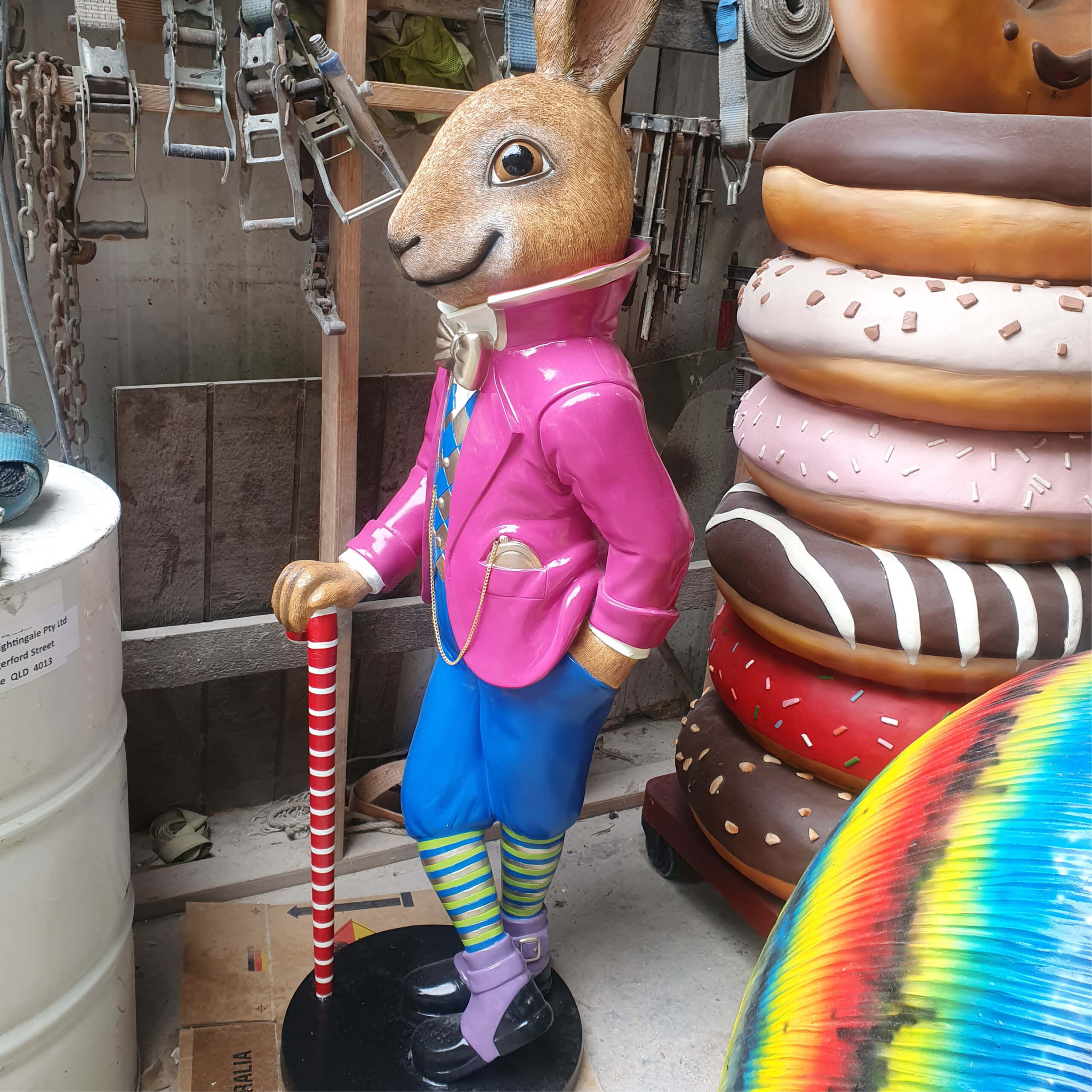 Natureworks Australia Jack the Rabbit - standing - 170150 in workshop