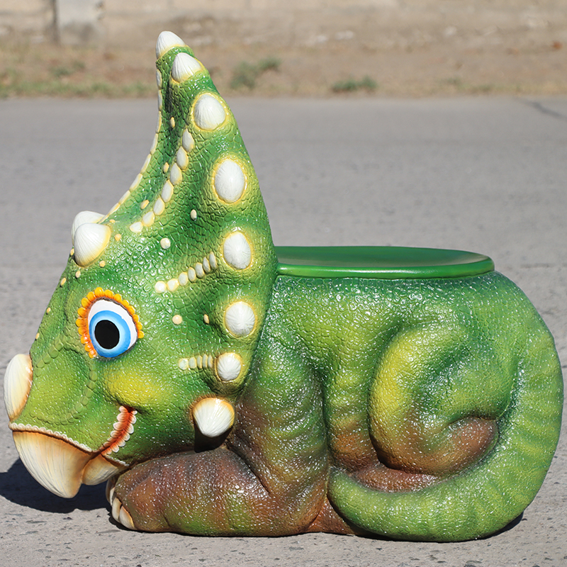 Natureworks Australia Triceratops Baby Chair-240016-looking left