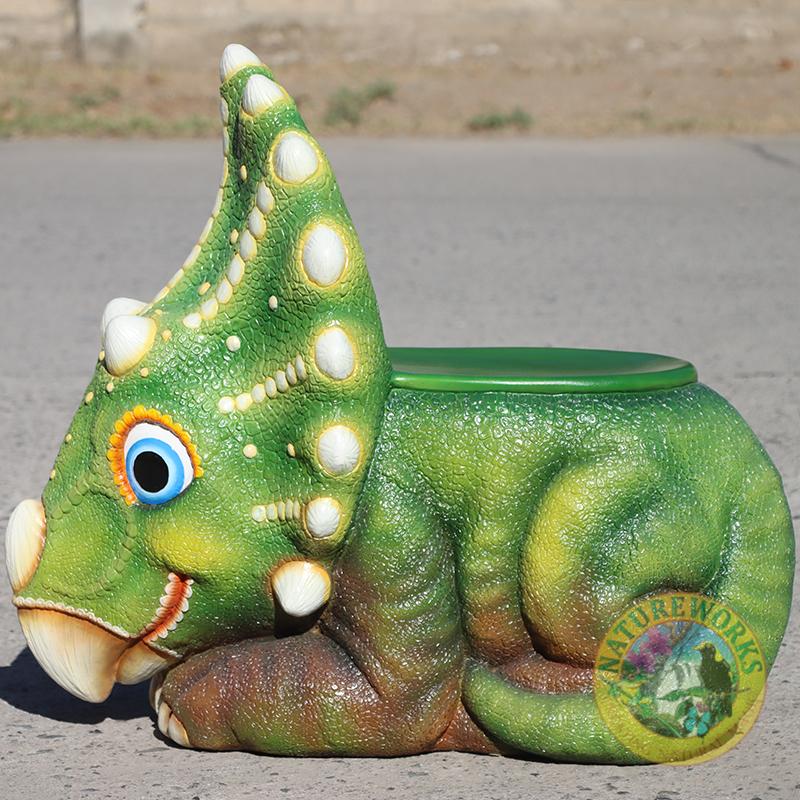 Natureworks Australia Triceratops Baby Chair-240016-looking left