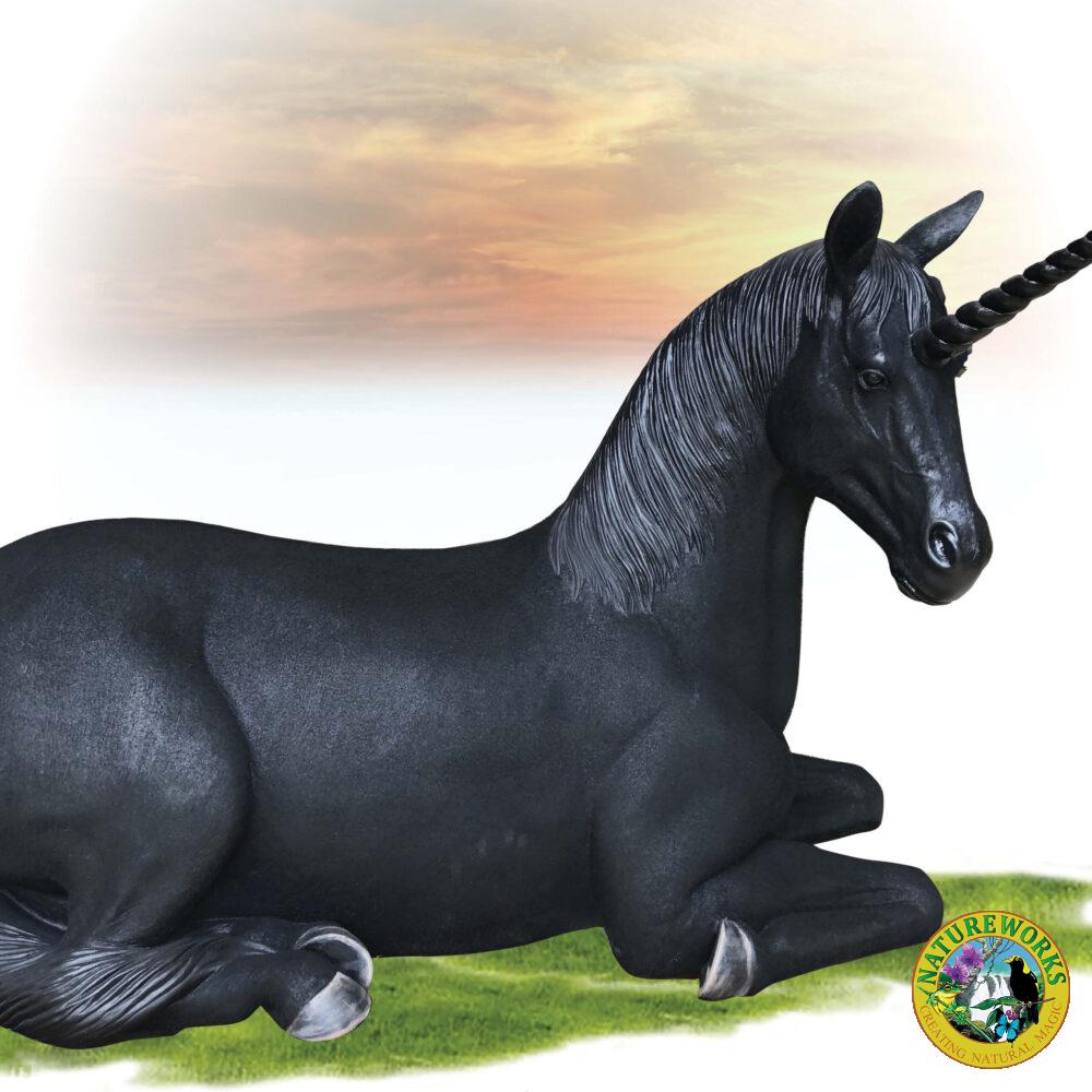 Unicorn Resting - Black
