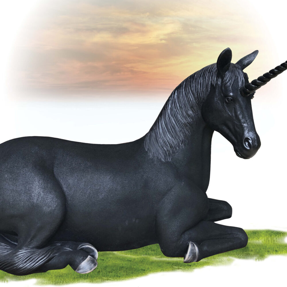Unicorn Resting - Black