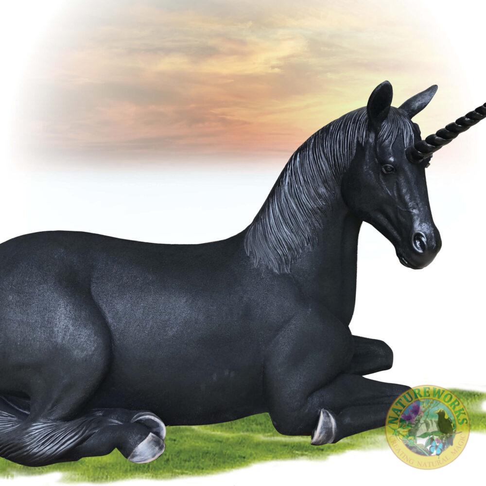 Unicorn Resting - Black