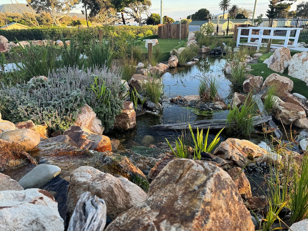 Natureworks Australia Landscaping at the Crescent Head mini golf course