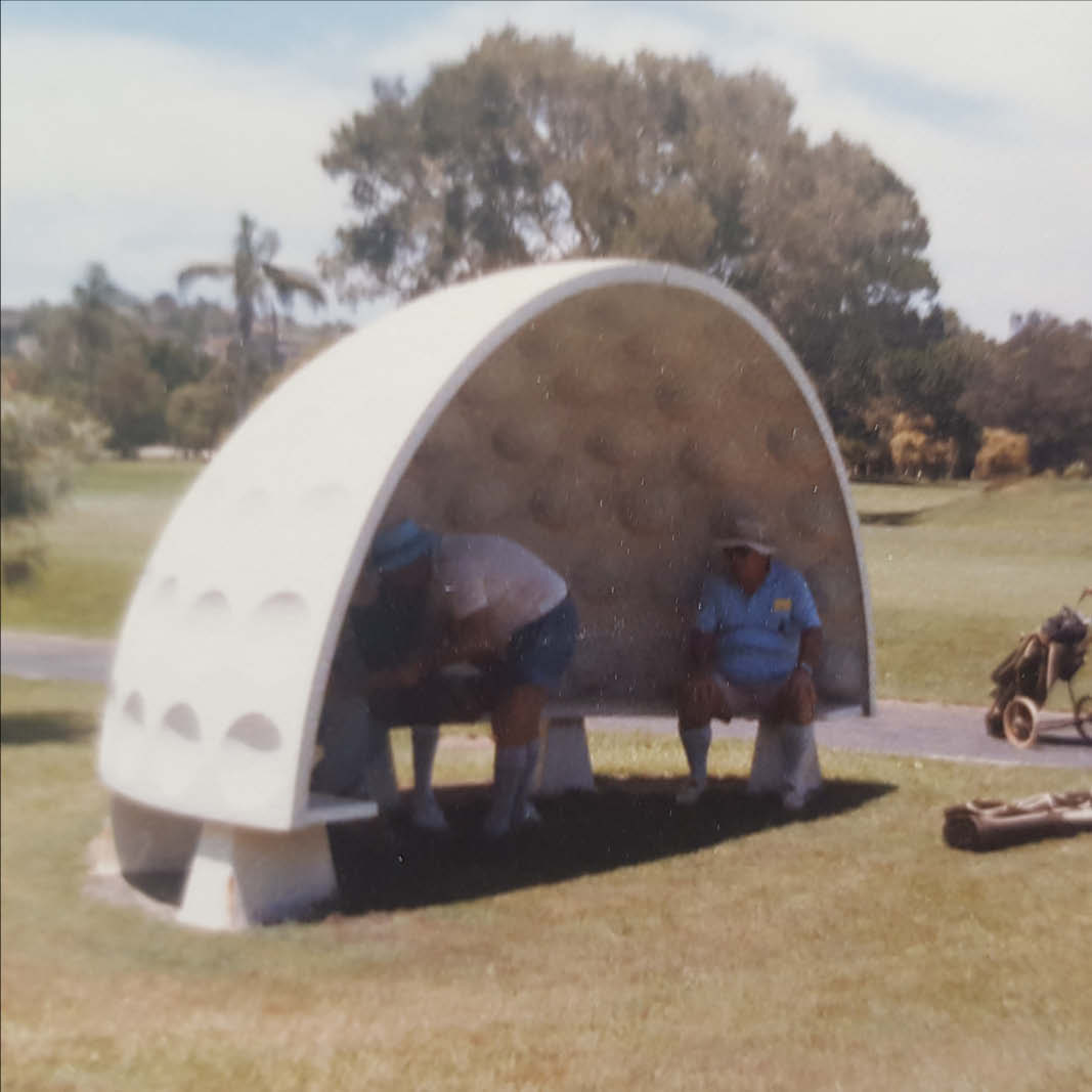 Natureworks Australia Natureworks Golf Ball - 1m diameter NW 2024Golfball - showing alternative options as a large quarter golf ball sun shelter-