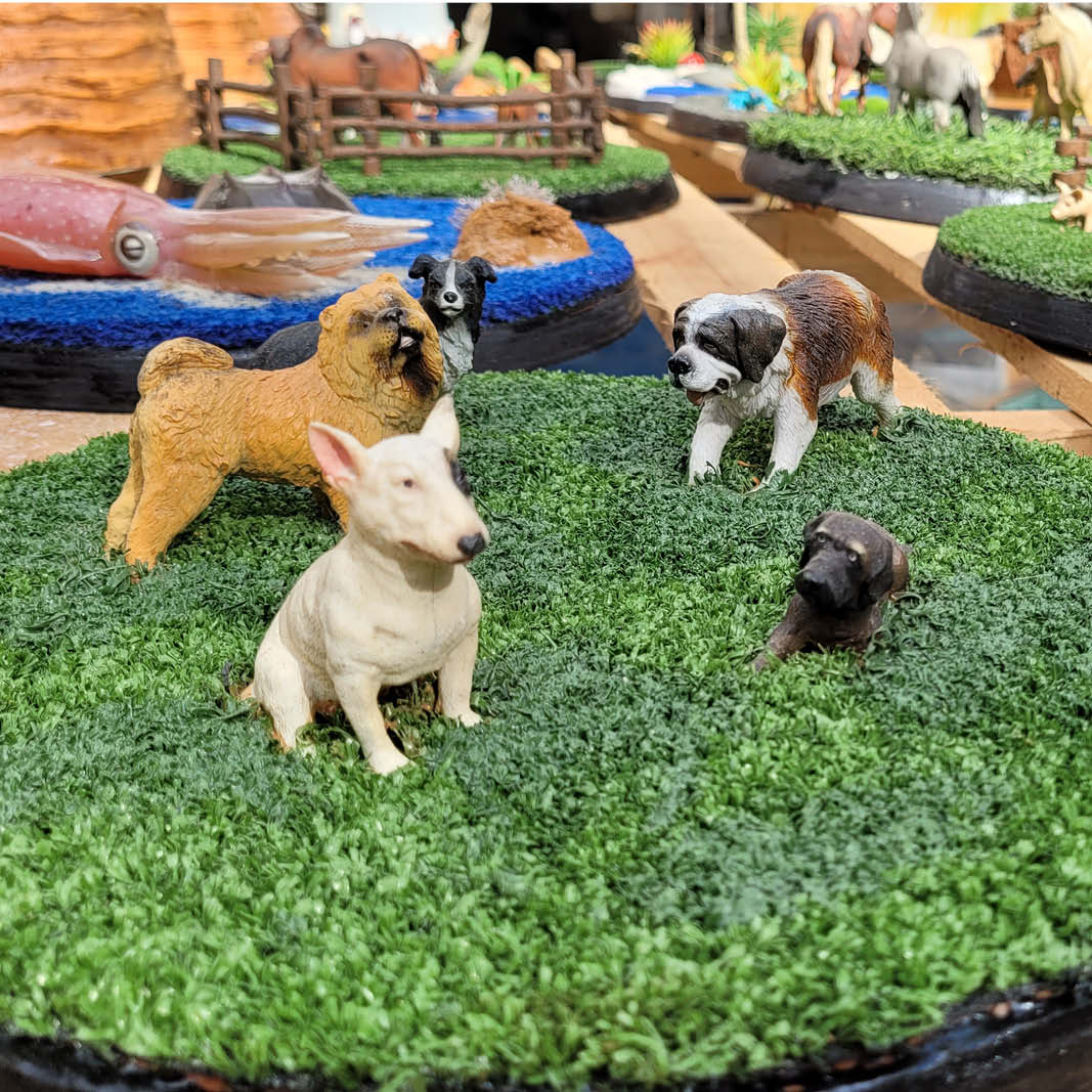 Natureworks Australia Natureworks Cloches - playground themed diorama-domestic pets-dogs