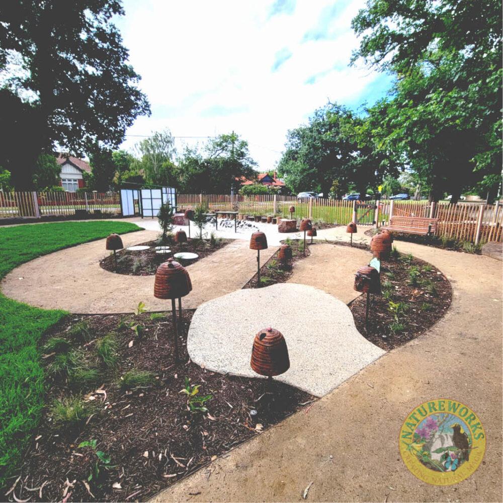 Natureworks playground cloches - custom designed- Play and discovery cloches with internal miniature dioramas