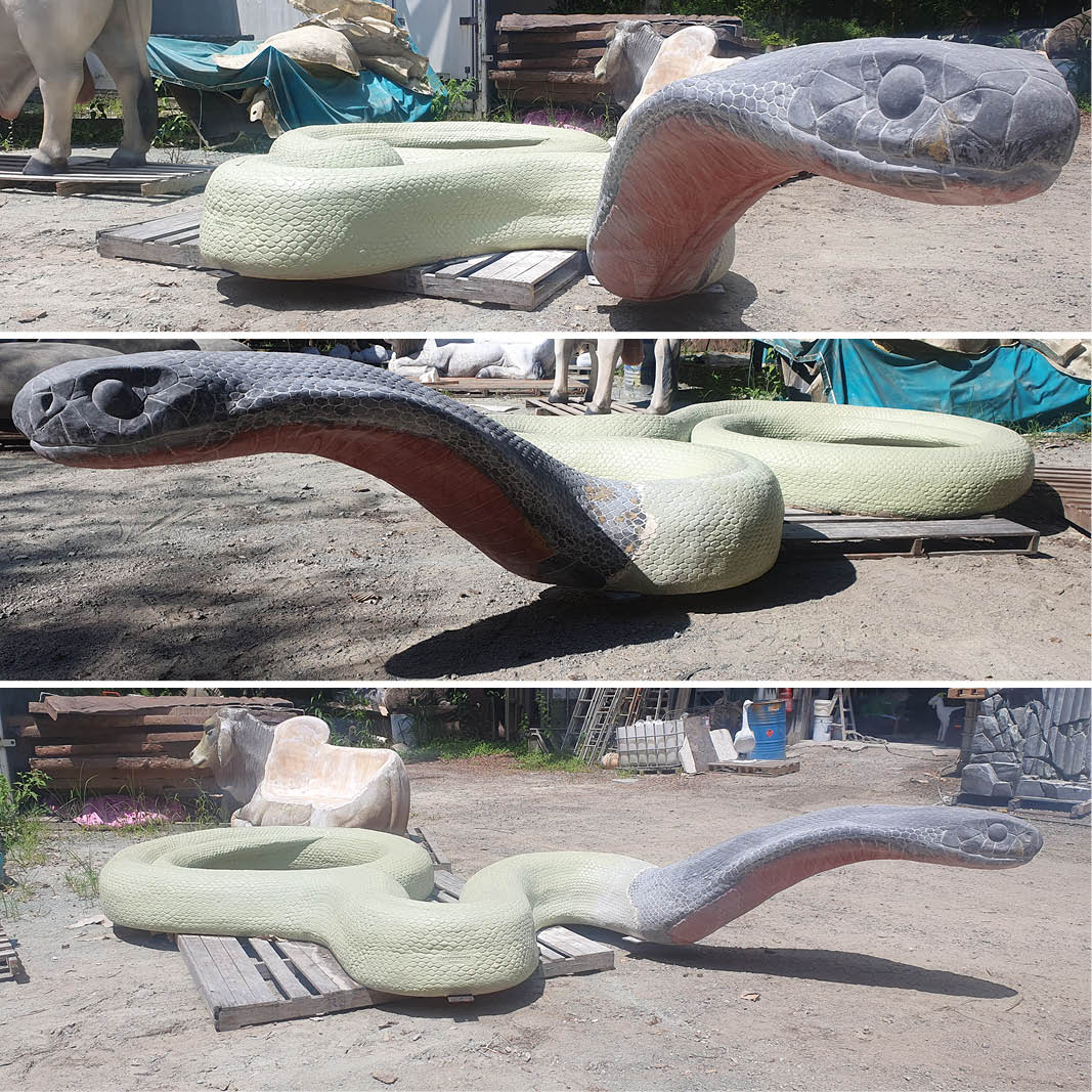 Natureworks Australia Natureworks Brown Snake - 190257Brown - showing in production stages