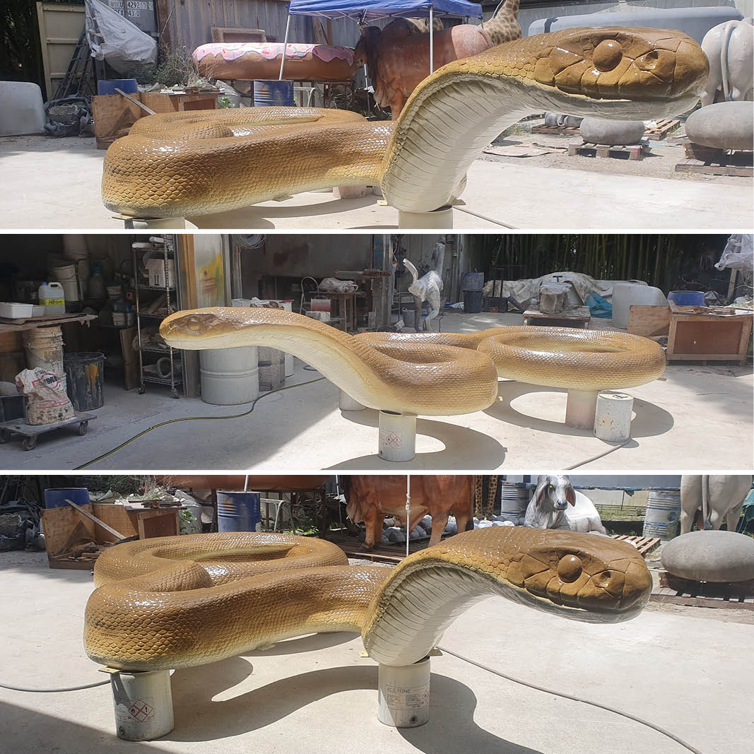 Natureworks Australia Natureworks Brown Snake - 190257Brown - showing - first coat of brown paint