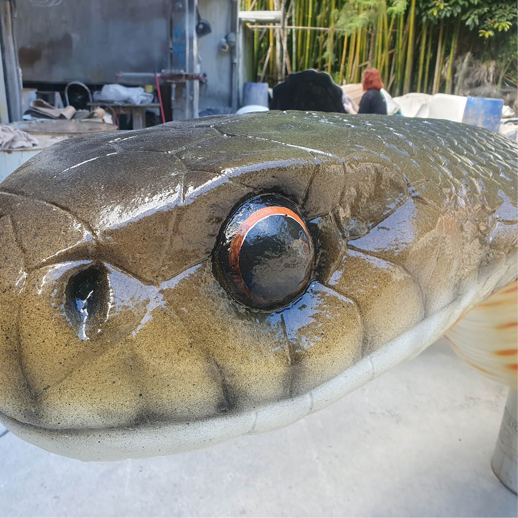 Natureworks Australia Natureworks Brown Snake - 190257Brown - shown with size and SKU 190257bROWN