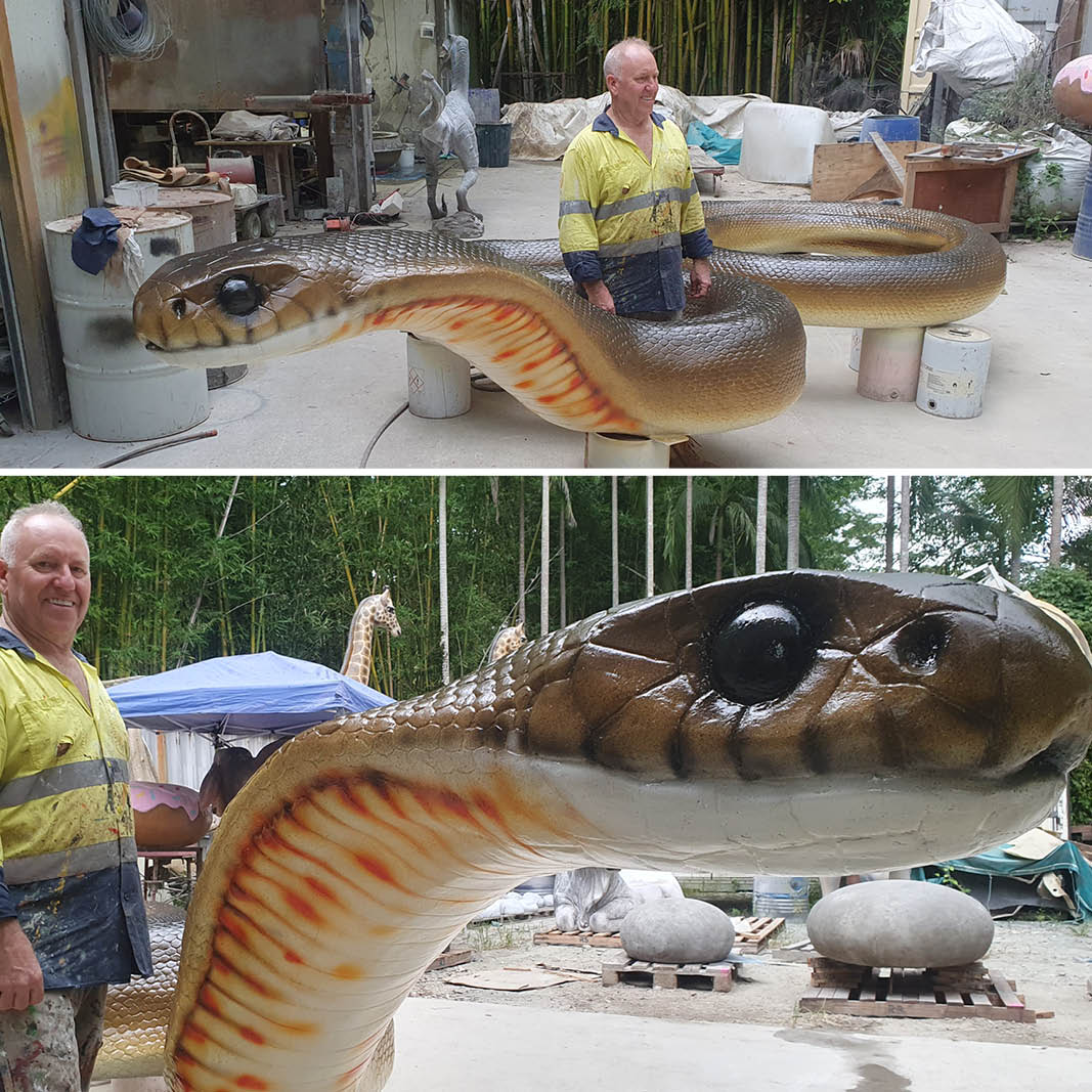 Natureworks Australia Natureworks Brown Snake - 190257Brown - showing completed with artist