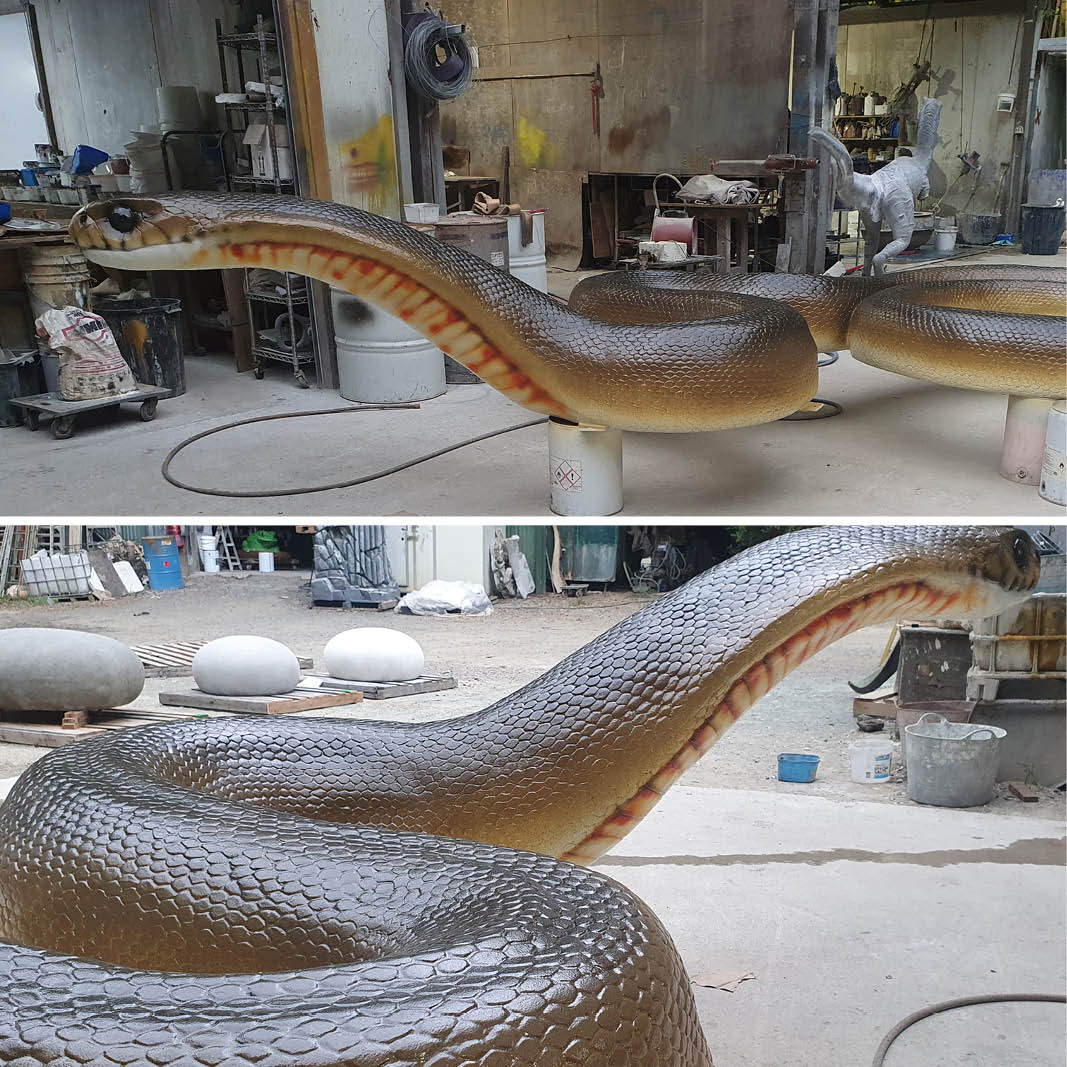 Natureworks Australia Natureworks Brown Snake - 190257Brown - showing various views in workshop
