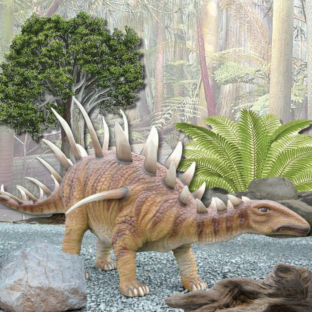 Natureworks Australia Kentrosuaurs Dinosaur Y.FD with spiky back and tail details