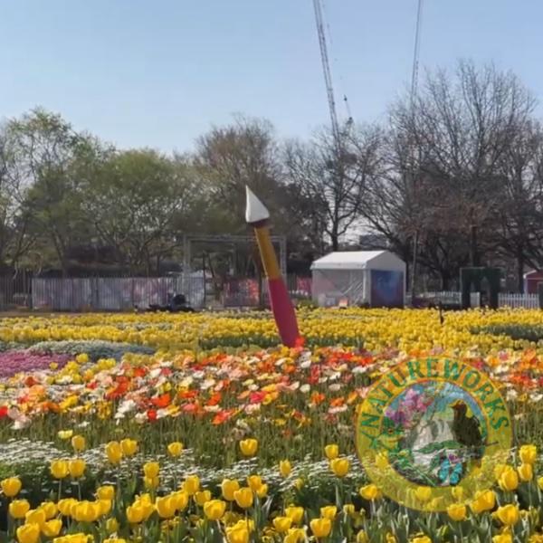 Giant paintbrush at Floriade 2024