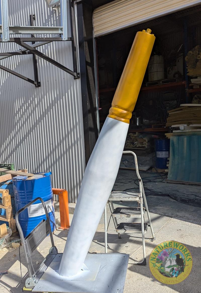 Natureworks Australia Paintbrush handle in production, being painted