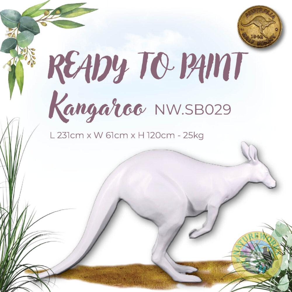 Kangaroo - White (Half Penny)