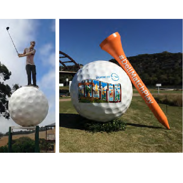 Natureworks Australia Giant golf ball signage