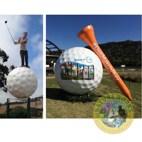 Natureworks Australia Giant golf ball signage