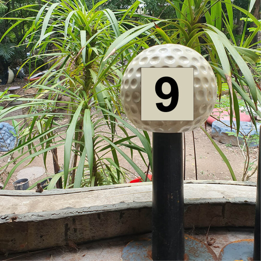 Mini-Golf ball with number 140cm