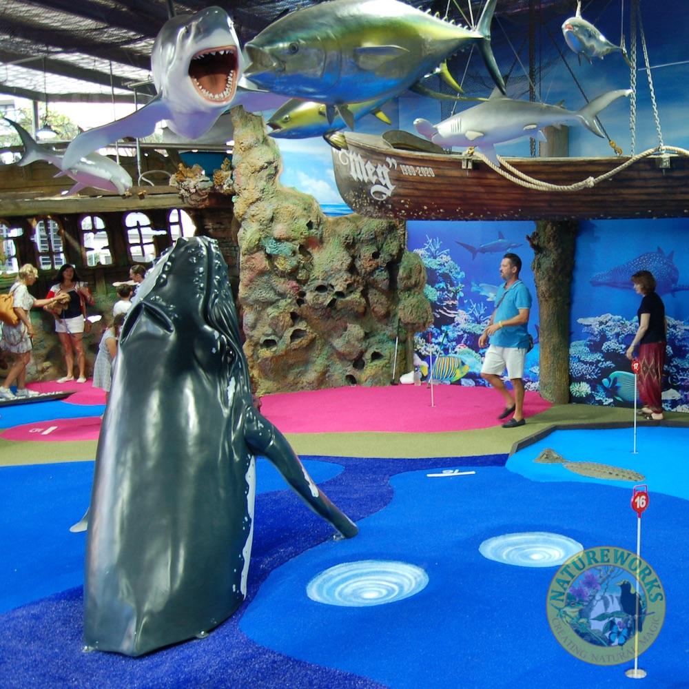 Natureworks Australia marine and pirate mini golf attraction - Undersea Putt & Play at Redcliffe Qld
