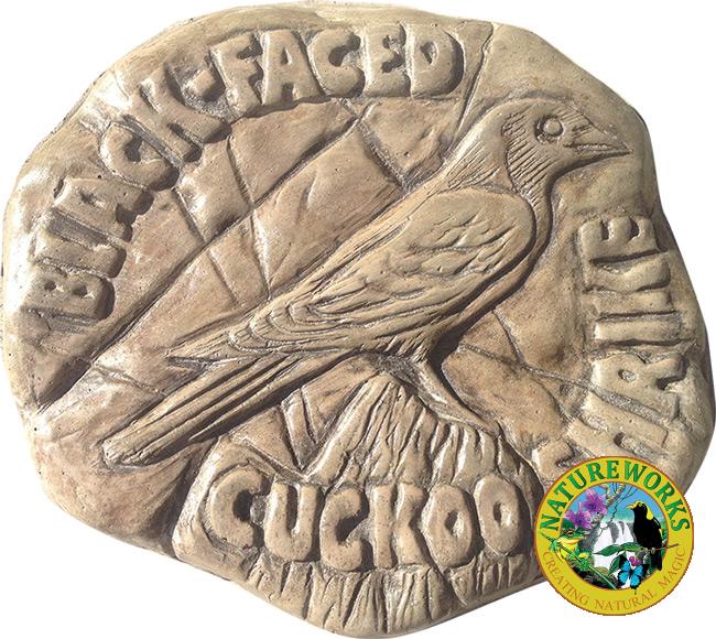 Black Faced Cuckoo Shrike Rock Stepping Paver