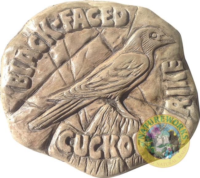 Natureworks Australia Black Faced Cuckoo Shrike Rock Stepping Paver