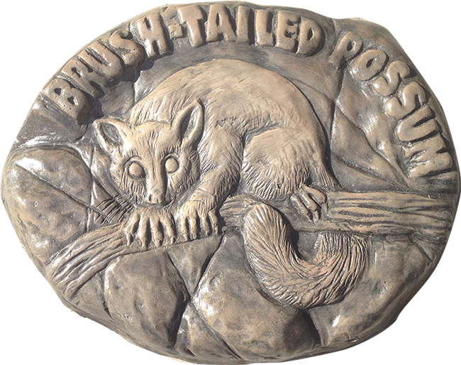 Natureworks Australia Brush Tailed Possum Rock Stepping Paver