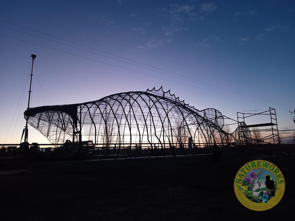 Natureworks Australia Steel substructure for giant cod sculpture