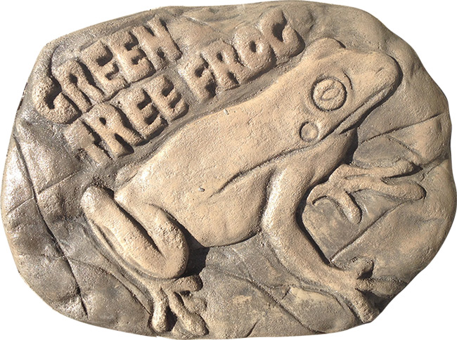 Green Tree Frog Rock Stepping Paver