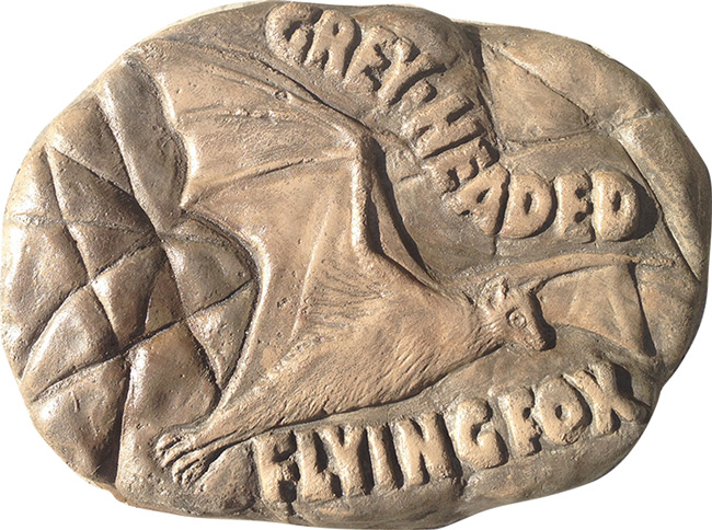 Grey Headed Flying Fox Rock Stepping Paver