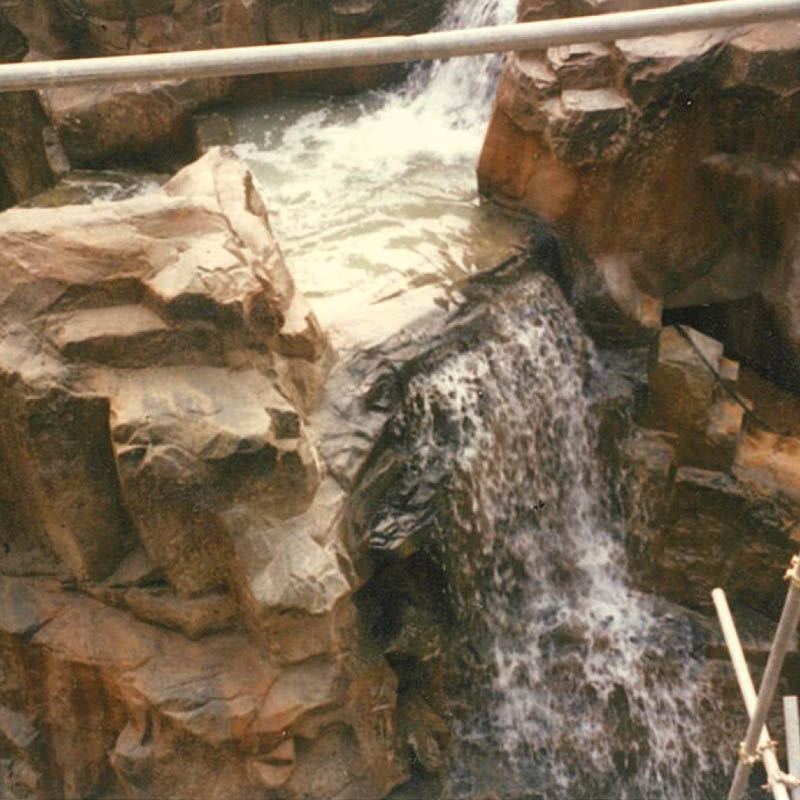 Natureworks Australia Natureworks_Kuala Lumpur International Airport Fitout in production- top view of waterfall