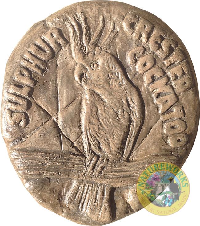 Natureworks Australia Sulphur Crested Cockatoo Rock Stepping Paver