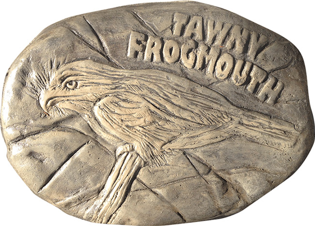 Tawny Frogmouth Rock Stepping Paver
