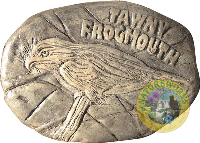 Tawny Frogmouth Rock Stepping Paver