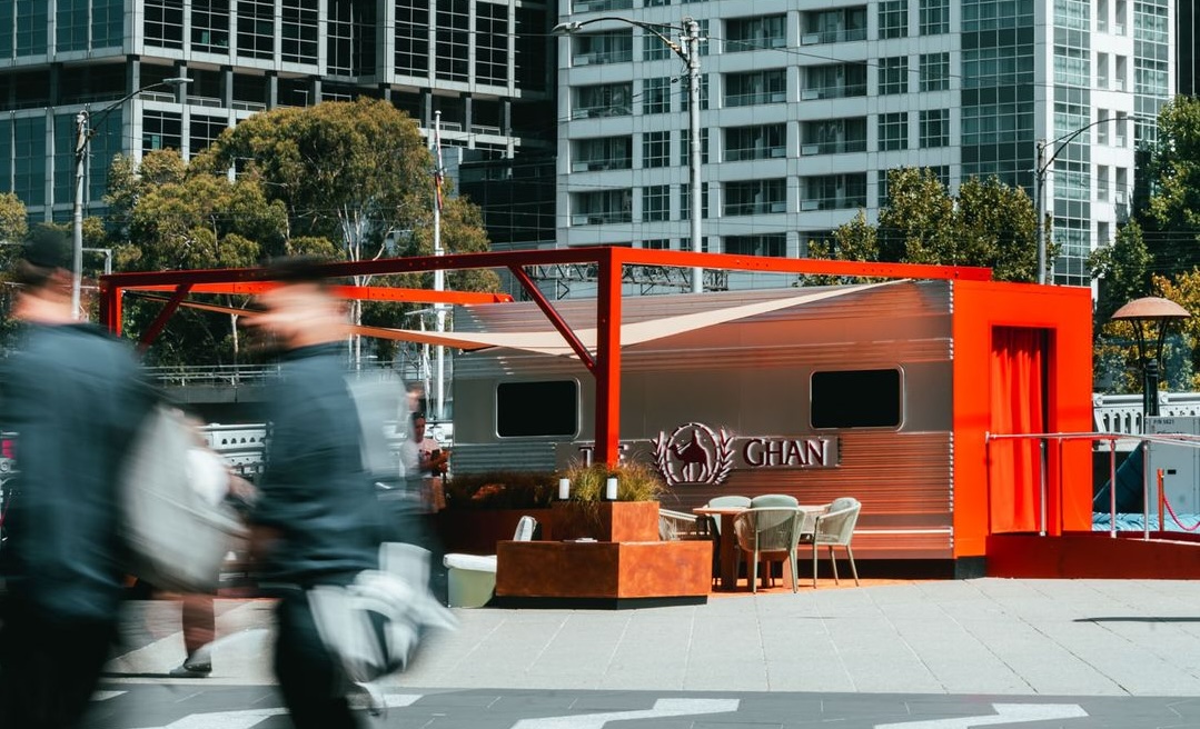 Natureworks Australia The Ghan Experience exterior - pop-up display