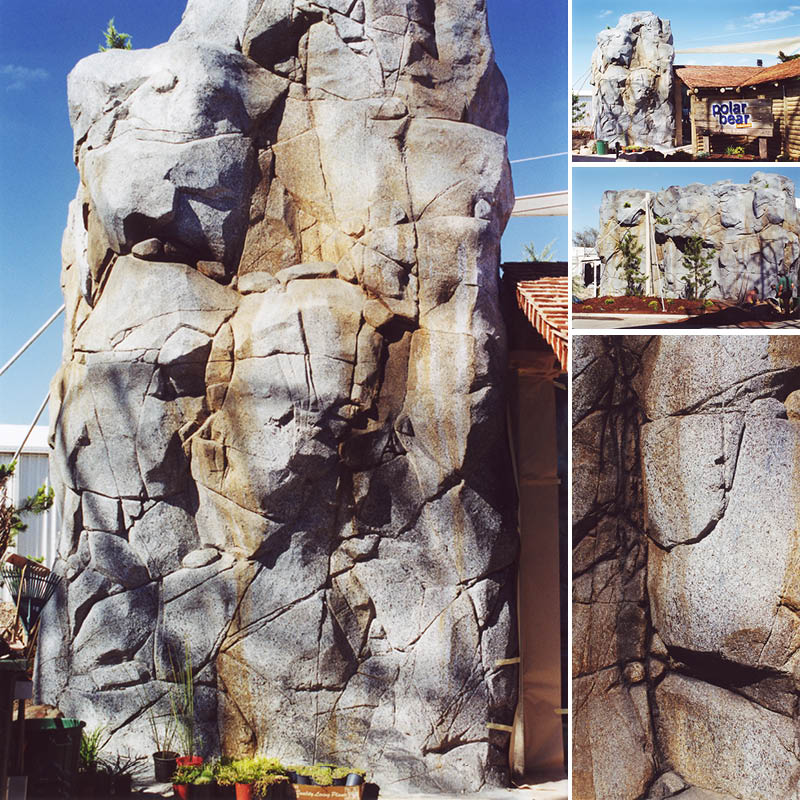 Natureworks Australia Artificial rock at entry to Polar Bear Shores Exhibit