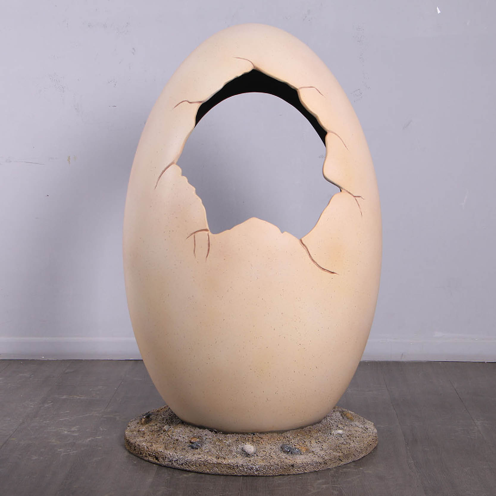 Natureworks Australia Dinosaur Egg - photo opportunity on base -front view-250044- V5