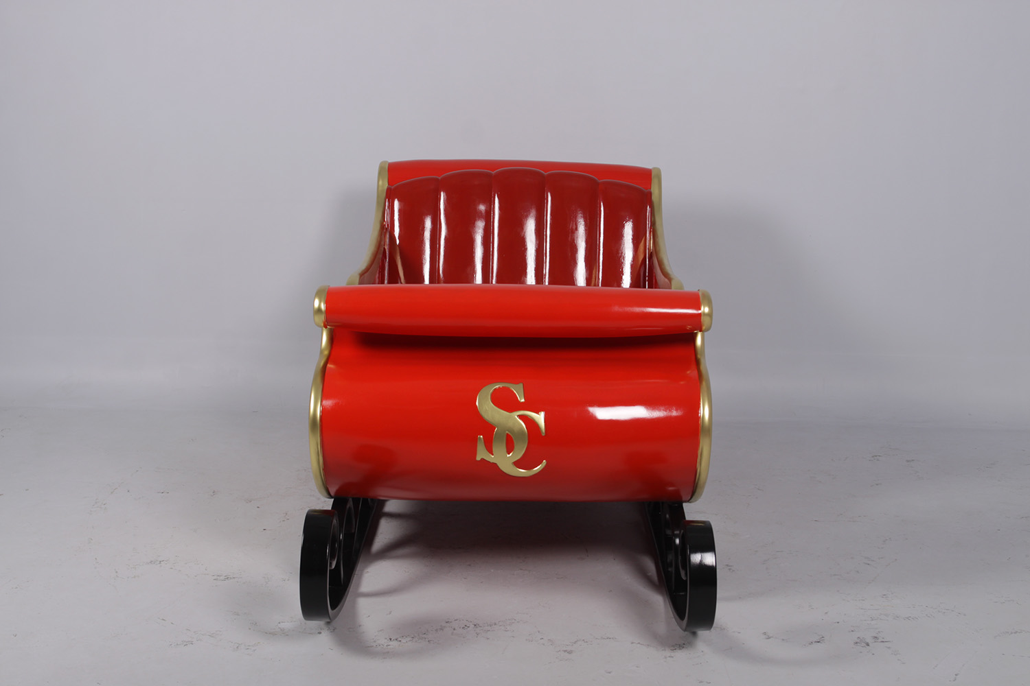 Natureworks Australia Christmas Santa Sleigh - 160264red- showning front view