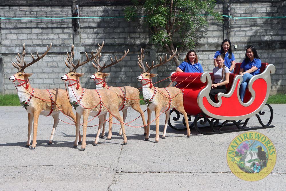 Natureworks Australia Christmas Santa's Sleigh – 4 Seater - Image 3